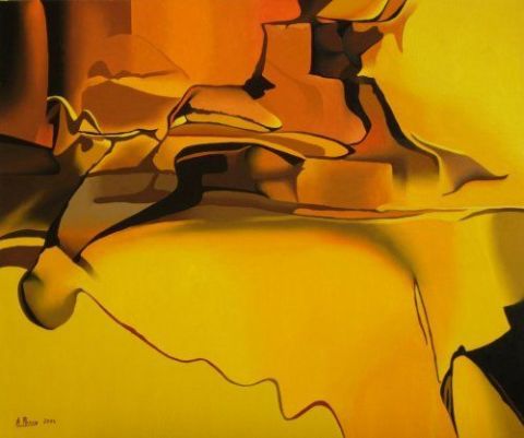 Gruissan dans le desert - Peinture - Andre PONCE