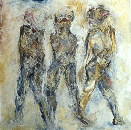 trois corps - Peinture - bruno dumas