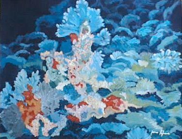 le corail - Peinture - lajubarte