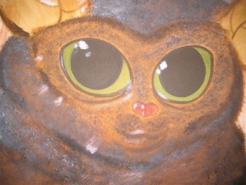 mon p'tit tarsier - Peinture - finduelas