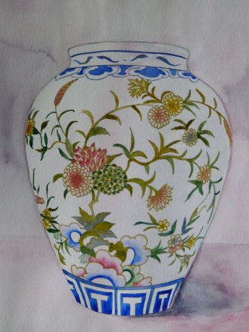 vase chinois - Peinture - beatrice creze