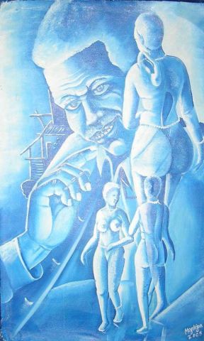 Regard dAmour du Maitre dEsclaves - Peinture - galerie noble d'afrique Regard dAmour du Maitre dEsclaves - Peinture - galerie noble d'afrique