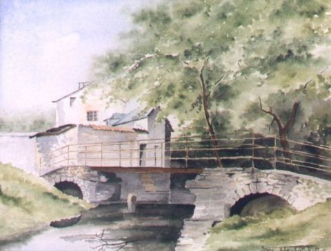 Le pont de Cezanne a Maincy - Peinture - streichert-hoffart Le pont de Cezanne a Maincy - Peinture - streichert-hoffart