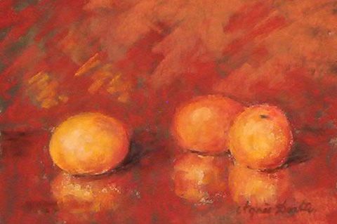 Abricots - Peinture - Agnes Dortu