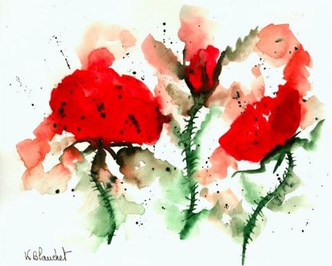 L'artiste karl Blanchet - Les Roses Rouges
