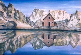 L'artiste brigitte bouysse - le lac blanc