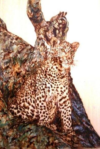 L'artiste Colette Bohrer - Le leopard