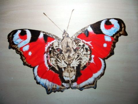 L'artiste Colette Bohrer - Papillon tigre