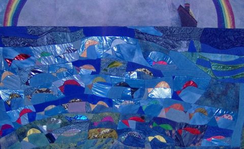 A CONTRE COURANT - Art textile - Jean Pierre Avonts-Saint Lager A CONTRE COURANT - Art textile - Jean Pierre Avonts-Saint Lager