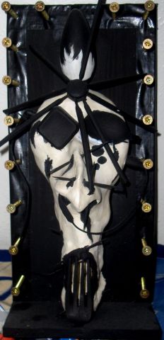 masque brut - Sculpture - tom