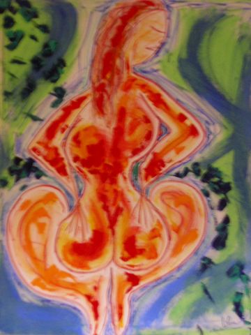 L'artiste lilou - femme vue de dos