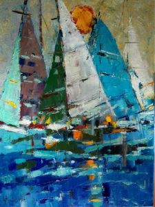 Voir cette oeuvre de Antoine STANISIERE: Les catamarans geants