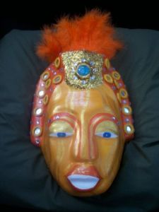 Artisanat de Louisiane: Masque Soleil
