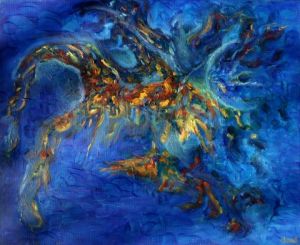Voir le détail de cette oeuvre: Aquamarine - Huile sur toile - 45x55