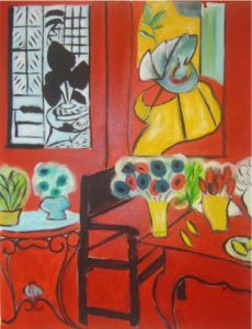 Peinture de Manelle: Mon Interieur Rouge