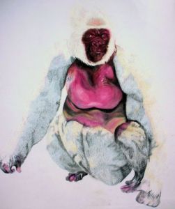 Voir cette oeuvre de Claire PAQUIER: Flocon gorille albinos
