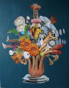 Collage de Marina Obo: Bouquet Warhol