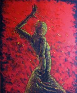 Peinture de NEIMA: danseuse de flamenco