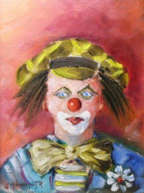 Clown - Peinture - Robert Grimonpont