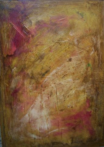 Abstraction jaune - Peinture - Virginie Duval