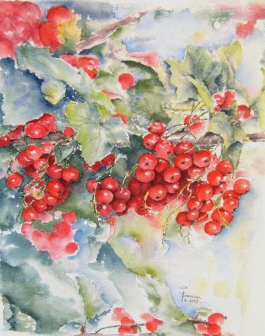 Groseilles - Peinture - Isabelle SARRAN GUILHEM Groseilles - Peinture - Isabelle SARRAN GUILHEM