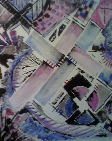 Leucateles trois croix n5 - Peinture - DJY Leucateles trois croix n5 - Peinture - DJY