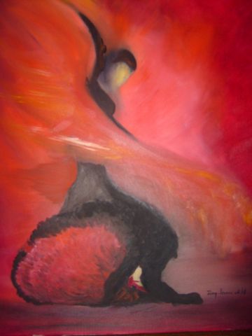 flamenco - Peinture - jany-france