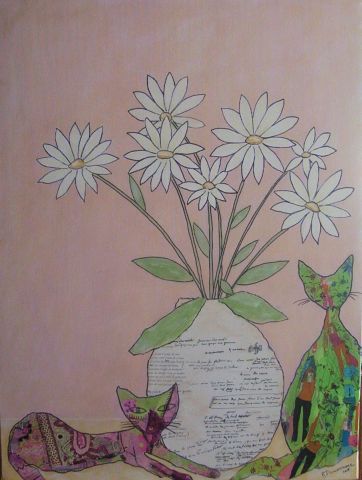 L'artiste Regine Graviassy Devarewaerre - Le bouquet 