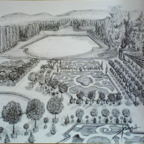 L'artiste Ln henry - les orangeries du chateau de Vresailles