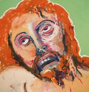 L'artiste Francis DENIS - Christ gisant 6  d'apres Gregorio Fernandez 