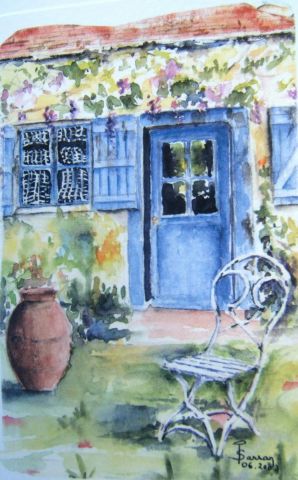 Maison de campagne - Peinture - Isabelle SARRAN GUILHEM Maison de campagne - Peinture - Isabelle SARRAN GUILHEM