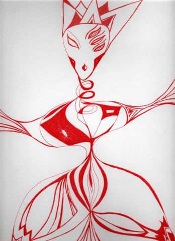 L'artiste Luna Lykan - Arlequin