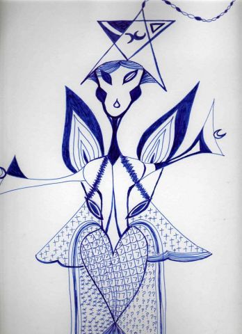 L'artiste Luna Lykan - Invocation d'Anubis