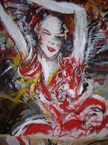 flamenco - Peinture - laureenva