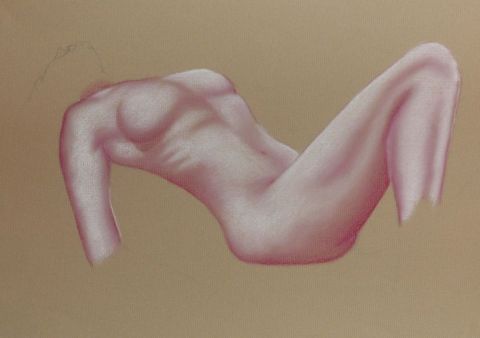 L'artiste Gaelle - la lumiere glisse sur la peau 2
