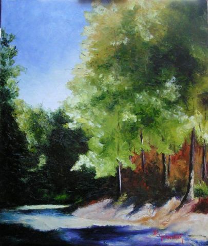 L'artiste jean-paul golinvaux - La lumiere dans le chemin