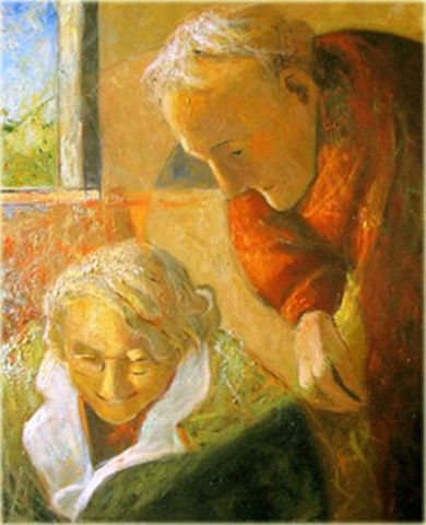 L'artiste bruno gaulin - Devant l'album photo L'artiste bruno gaulin - Devant l'album photo