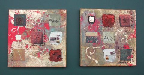 L'artiste deborah lefevre - matieres et couleurs pour un ej t'aime en arabe n14 et 15