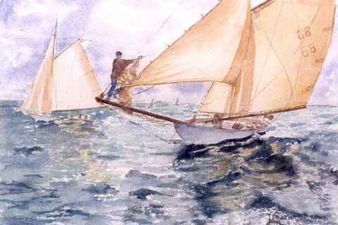 L'artiste Agathe BONNET - voilier sur mer