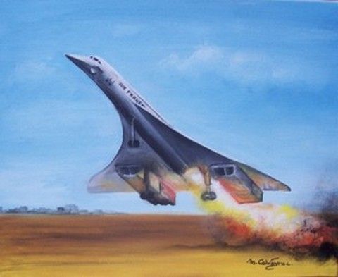 Le Concorde - Peinture - Martine Calvayrac