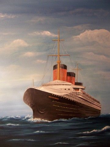 Le Normandie - Peinture - Martine Calvayrac Le Normandie - Peinture - Martine Calvayrac