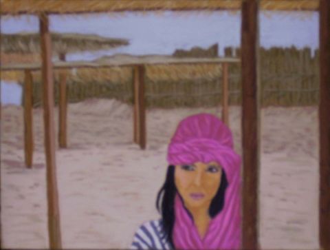 L'artiste corlig - jeune fille en tunisie
