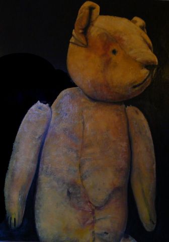 ours jaune - Peinture - ivan