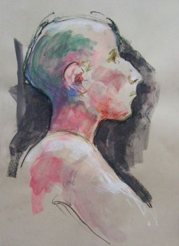 Profil - Peinture - Karine Lemoine