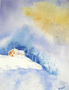 Dans la neige - Peinture - emjo