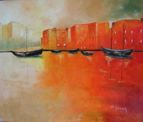 Ville a l'abandon - Peinture - jean-paul golinvaux Ville a l'abandon - Peinture - jean-paul golinvaux