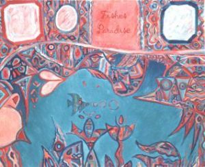Peinture de FABRICE LEMARECHAL: Le paradis des poissons