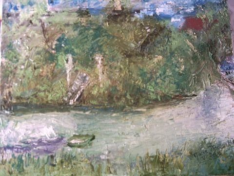 Gare d'Eau de St-Jean-de-Losne 21 - Peinture - marie monis3 Gare d'Eau de St-Jean-de-Losne 21 - Peinture - marie monis3