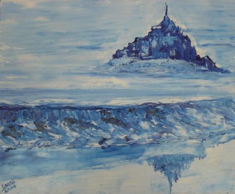 Mont St Michel - Peinture - Laurence Soignon - Atelier Art  Heart
