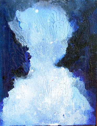 Mancha azul - Peinture - KIJADURIAS